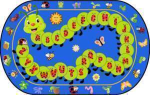 Caterpillar Educational Rug