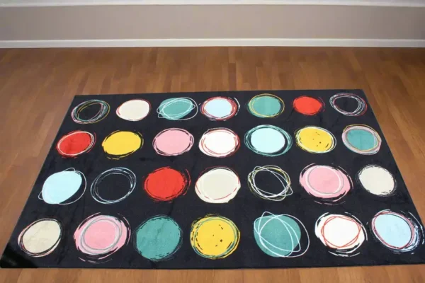 Circle Time Seating Black Seating Rug 3