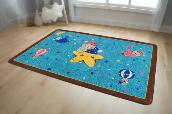 Hush Little Baby Bear Sleeping Nursery Rug 4