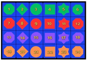 Shapes Numbers Colors Seating Classroom Rug
