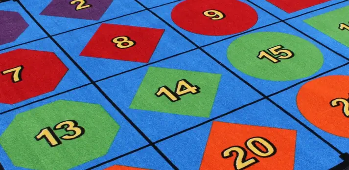 Shapes Numbers Colors Seating Classroom Rug 4