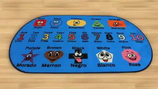 Silly Shapes Numbers Rug