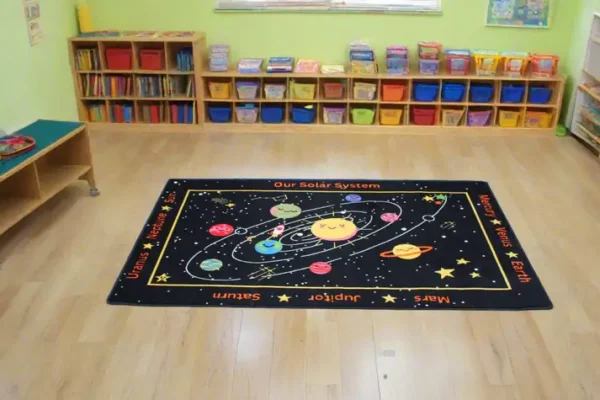 Solar System Classroom Kids Rug 4