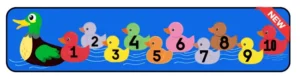 Ducks In A Row Counting Rug