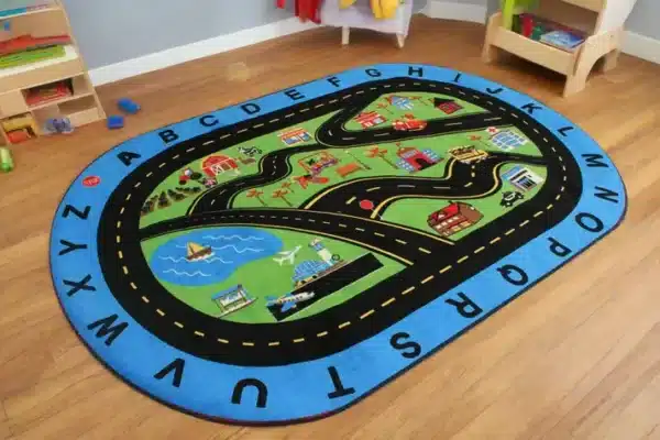 Going Places Roads Alphabet Classroom Play Rug 5
